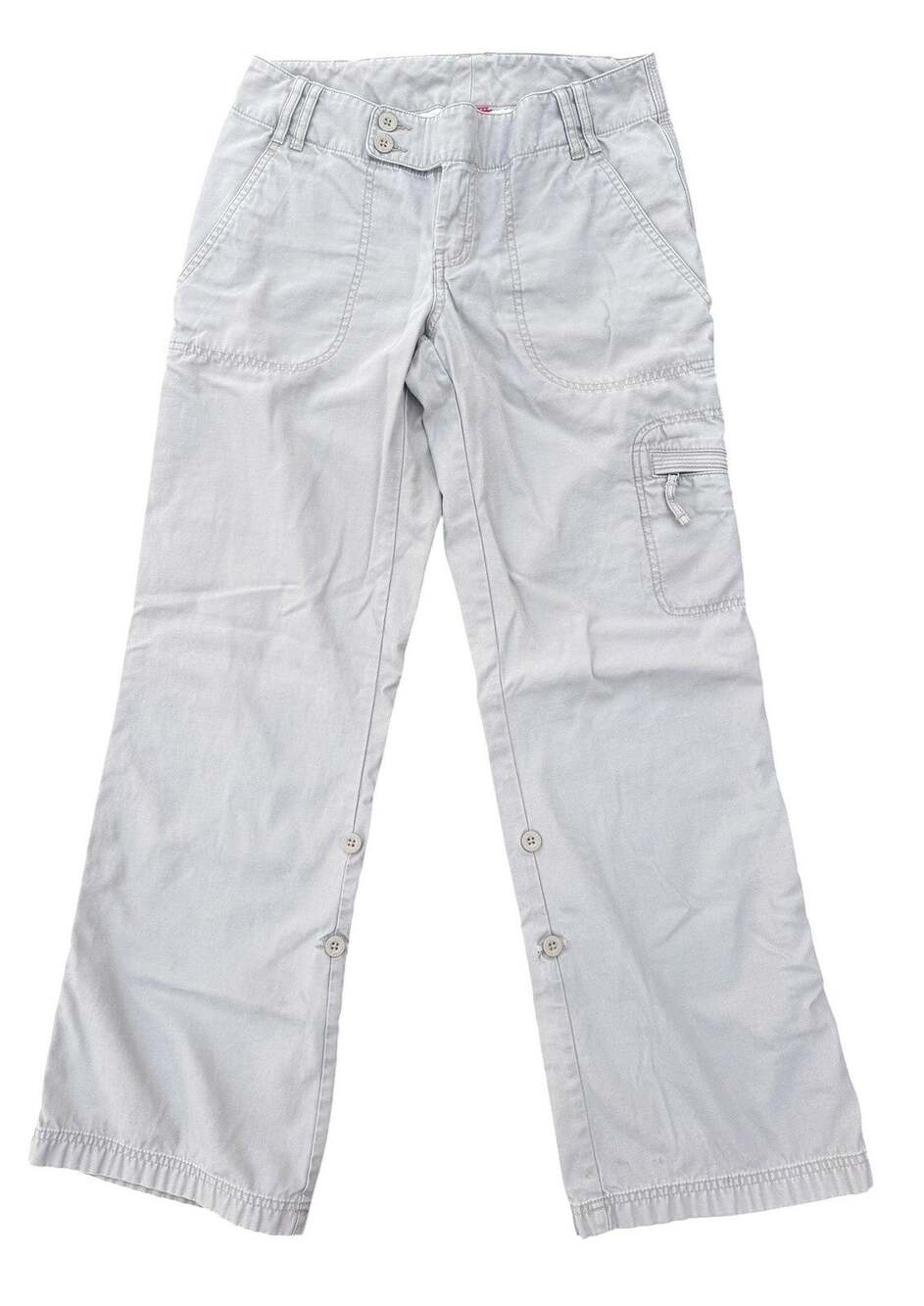 The North Face Womens 4 Cargo Pants Roll Up Capri Pant Hiking Outdoor Beige Tan